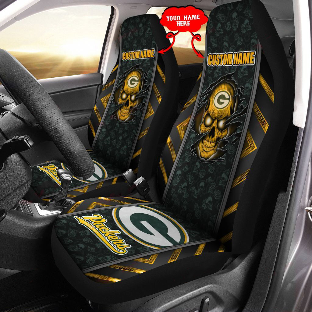 green bay packers personalized car seat covers bg449 z731i