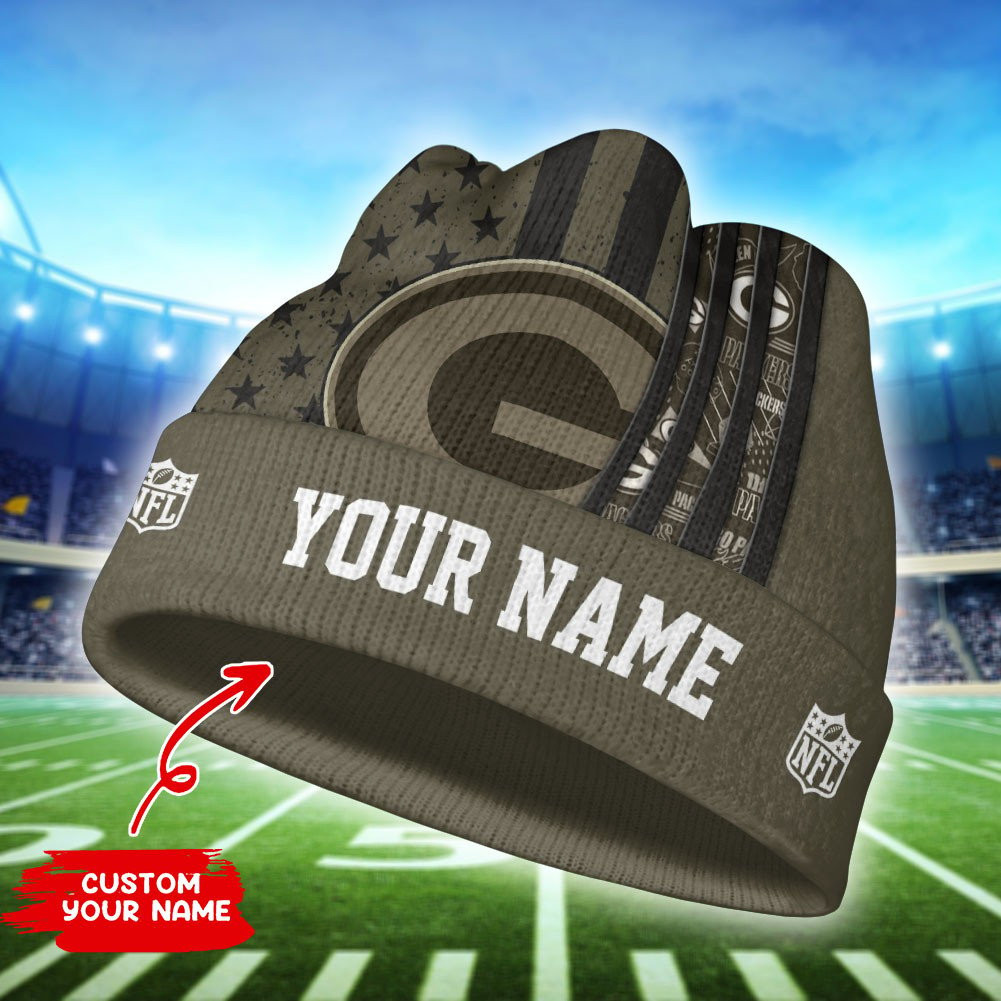 green bay packers personalized wool beanie 165 mafkf