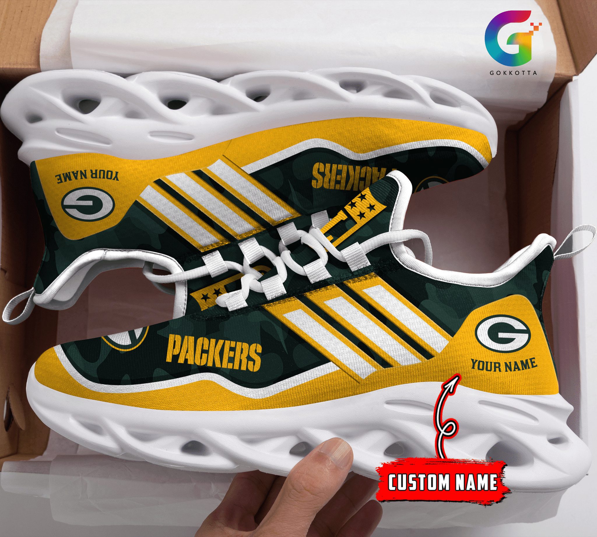 green bay packers personalized yezy running sneakers bg321 egqrc