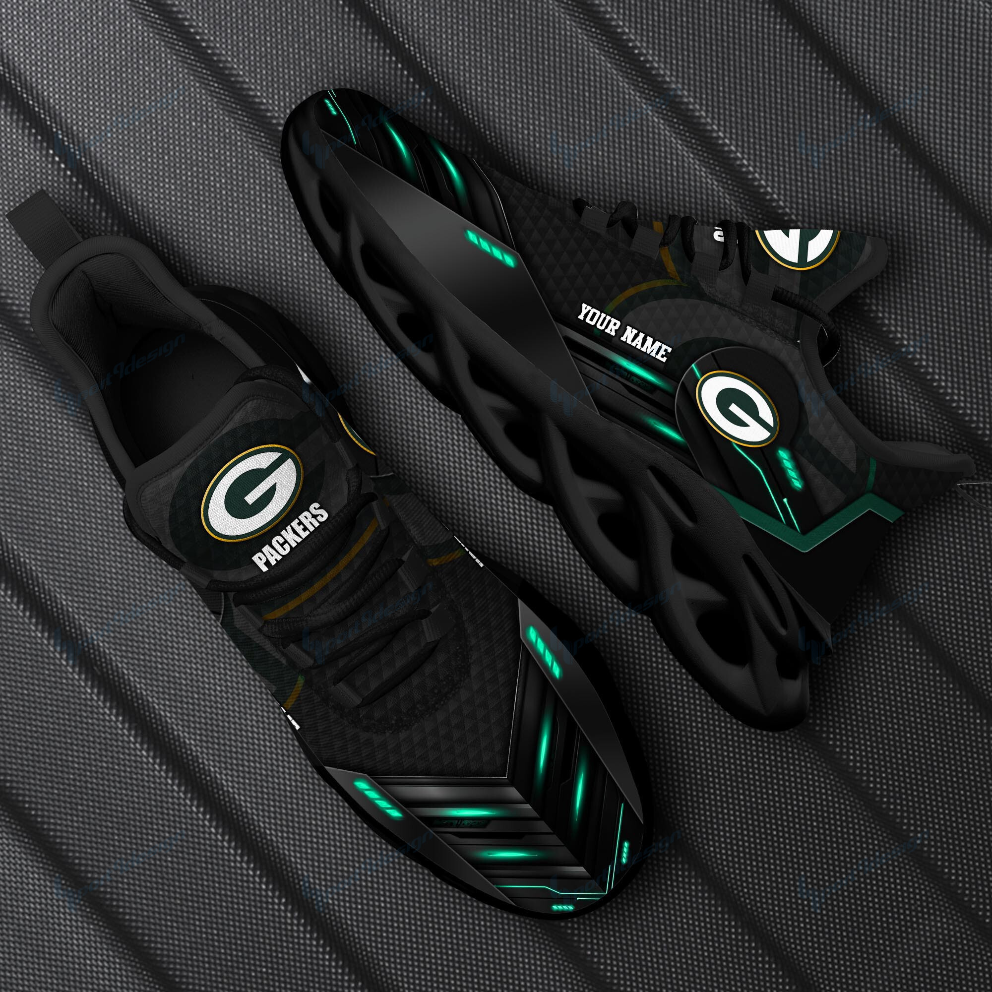 green bay packers personalized yezy running sneakers spd236 6dv8w