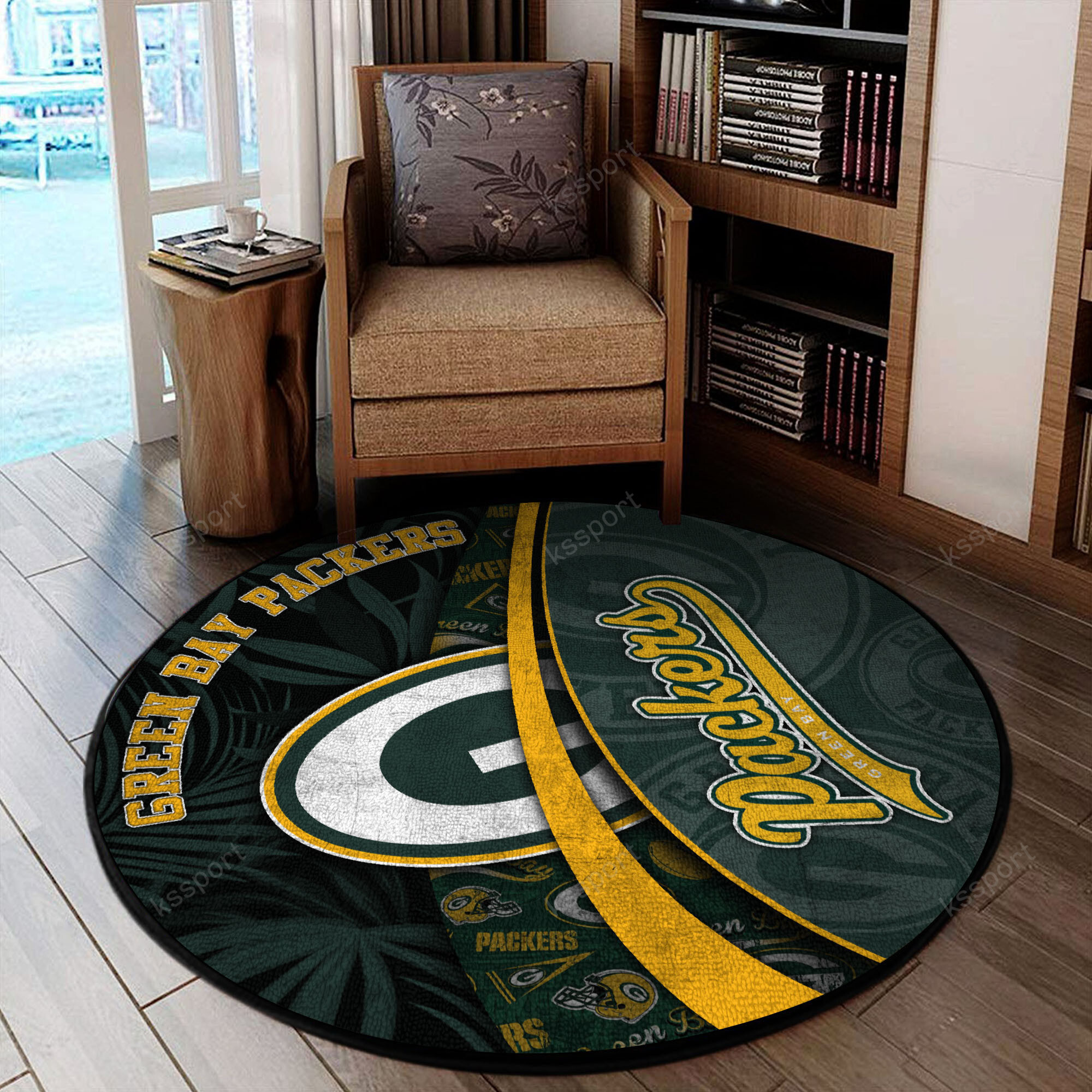 green bay packers round rug 131 dxqwc