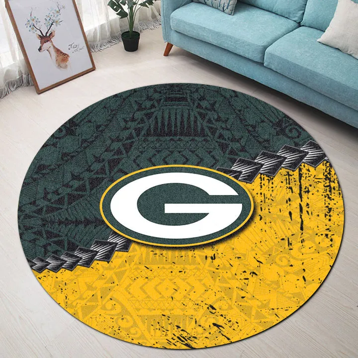 green bay packers round rug 14 zkxd6