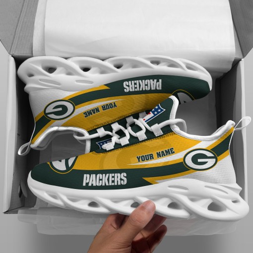 green bay packers white max soul shoes custom your name sports gift for fan sport gifts ehivm 53410 mdxik