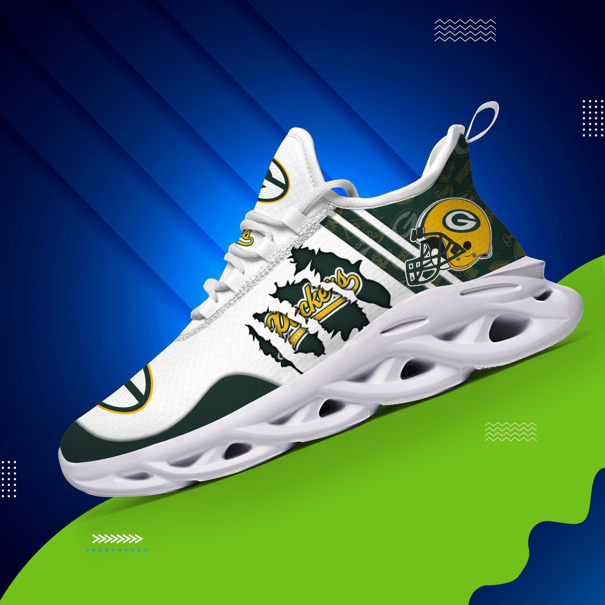 green bay packers yezy running sneakers 172 hqs2v