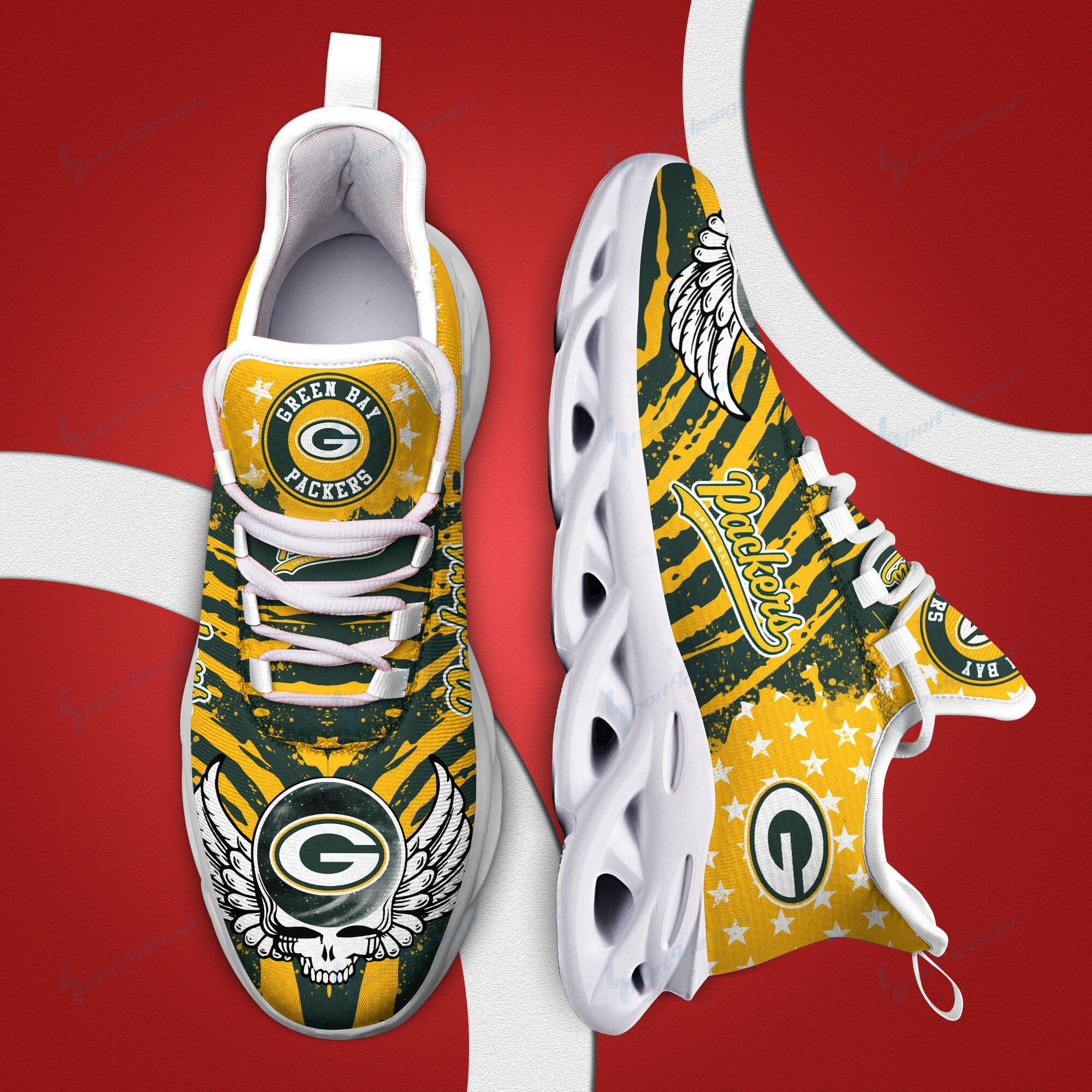 green bay packers yezy running sneakers bb753 zbeki