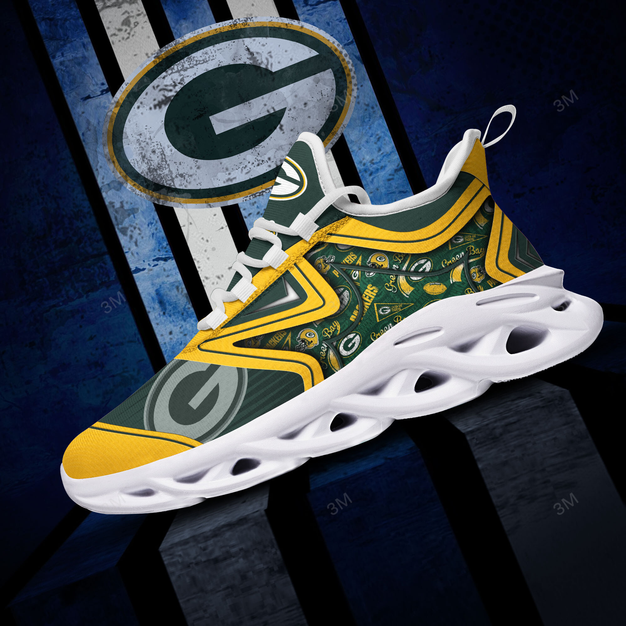 green bay packers yezy running sneakers bg896 fjq09