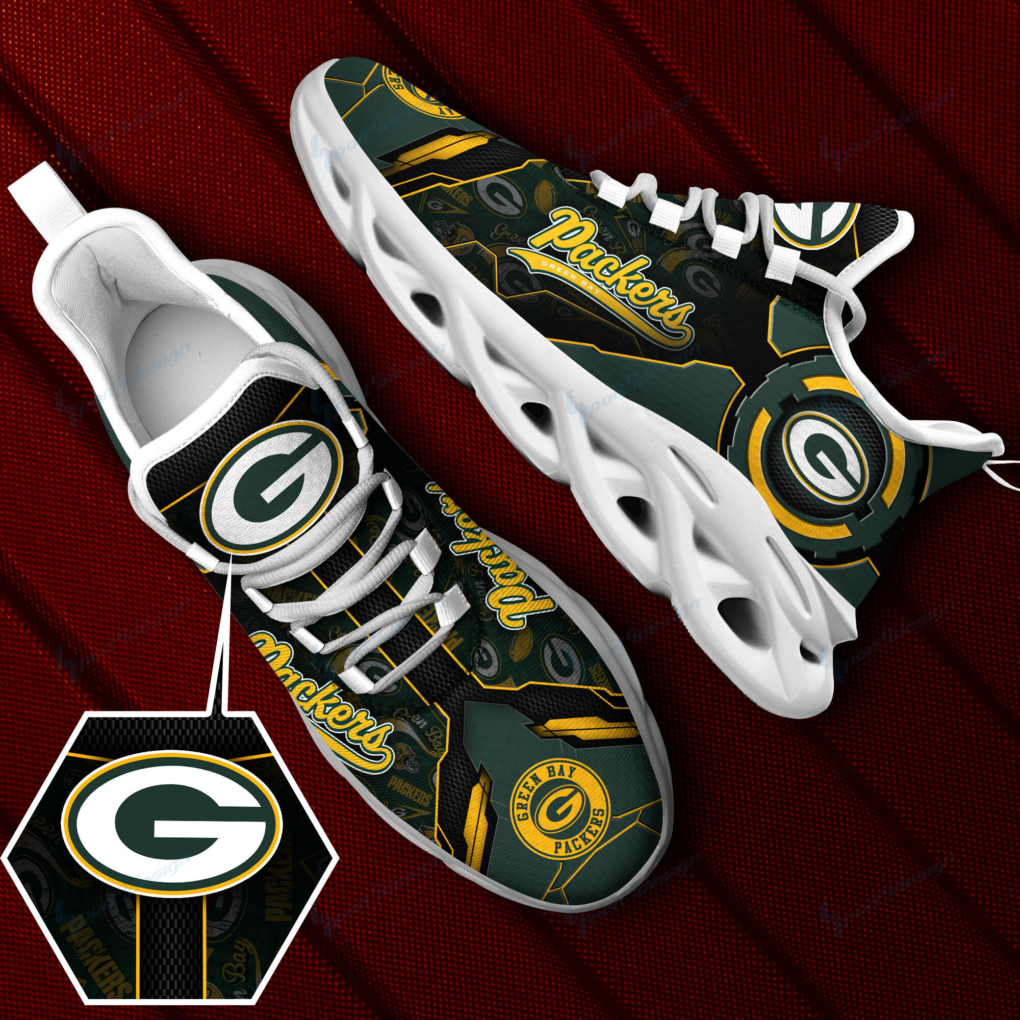 green bay packers yezy running sneakers spd16 dmleb