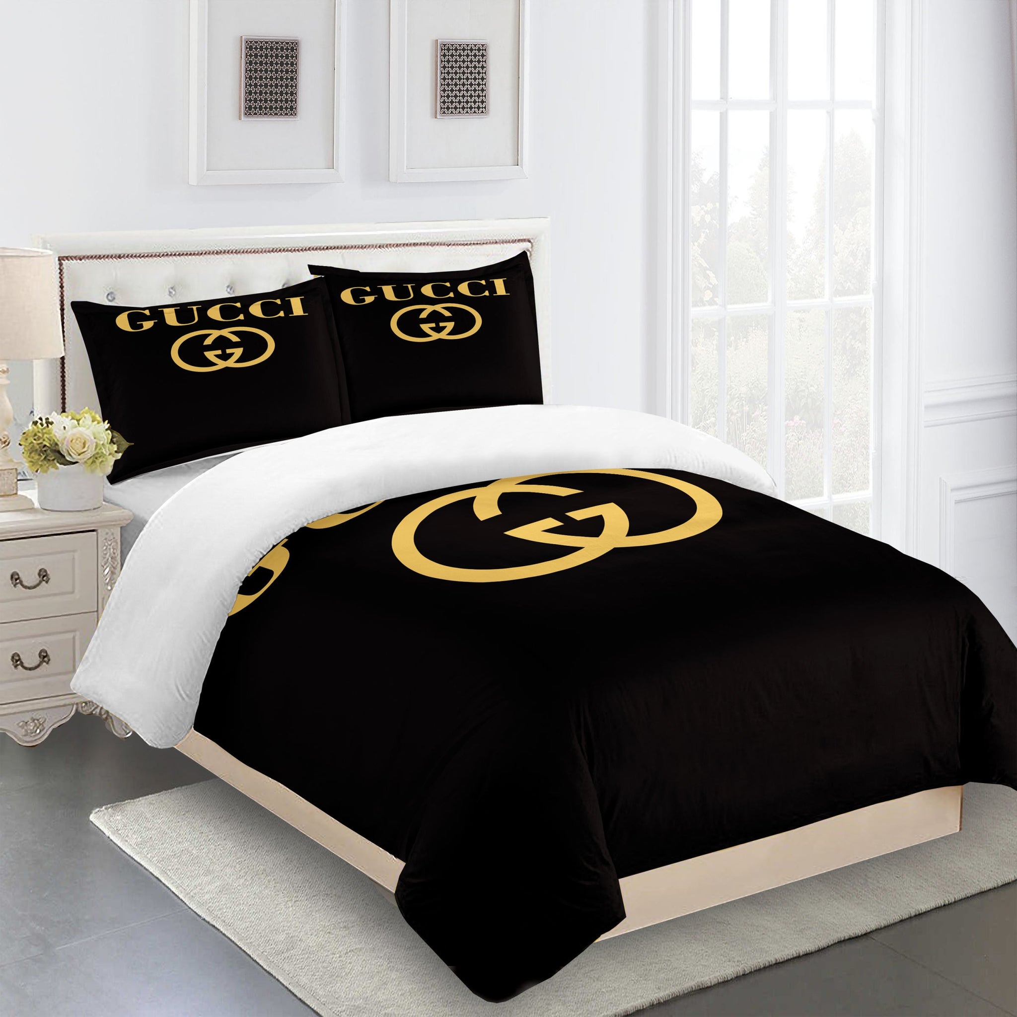 guccibeddingsetblackandgoldLuxurybedsheets b3cbf27e 528f 4a0a 9669 ae368af472ab 1024x1024@2x