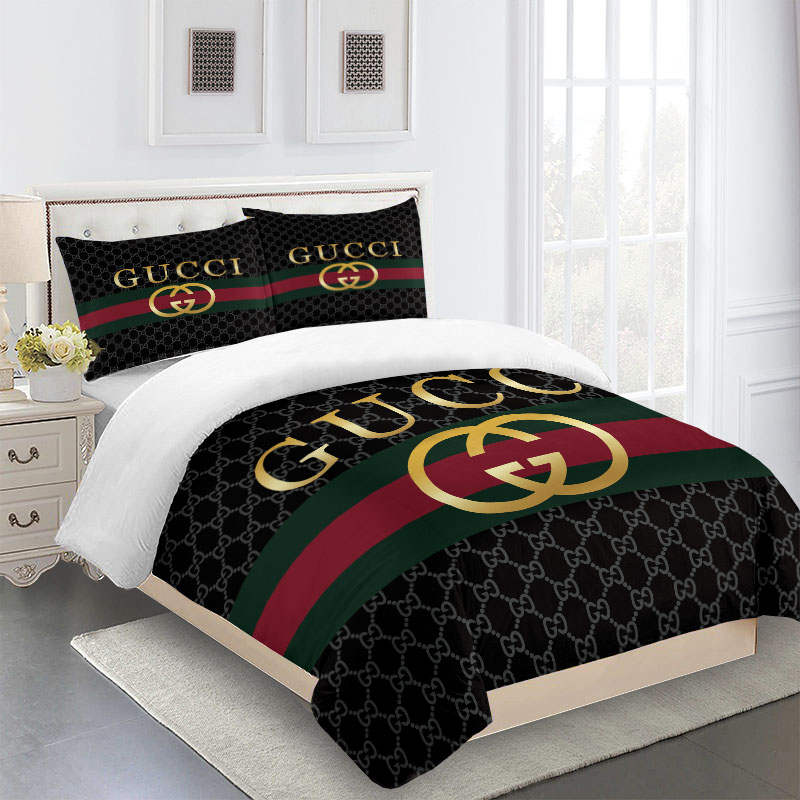 guccibeddingsetblackredgoldLuxurybedsheets 4e22da2d eff6 43a9 bddb be05f1c3b4f1 1024x1024@2x