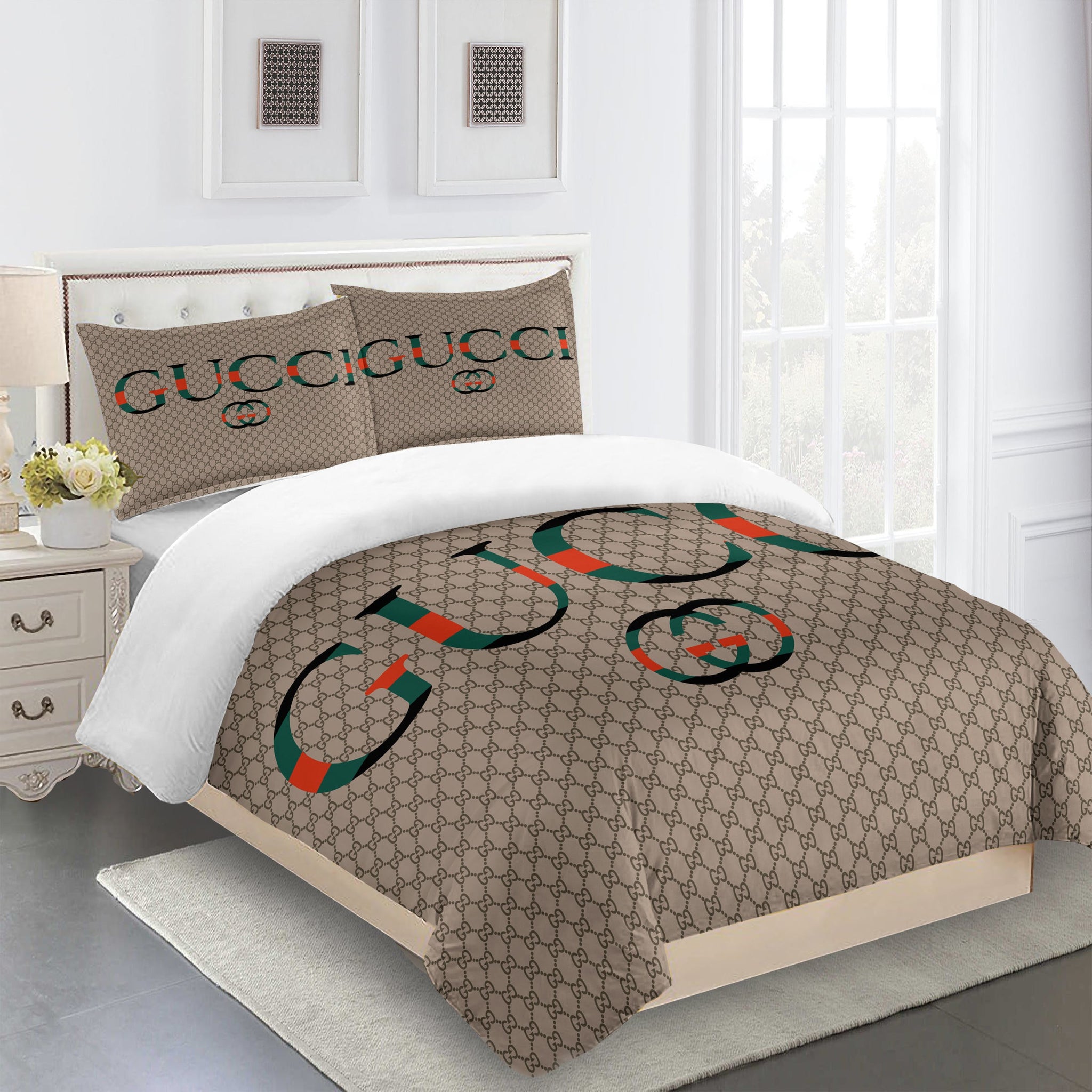 guccibeddingsetdarkbeigeLuxurybedsheets 1024x1024@2x