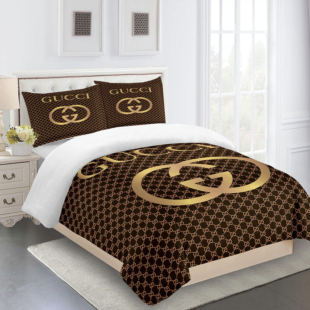 guccibeddingsetdarkbrownandgoldLuxurybedsheets 2ab41af7 fd07 4a2b 8106 3bece587ea9a 1024x1024@2x