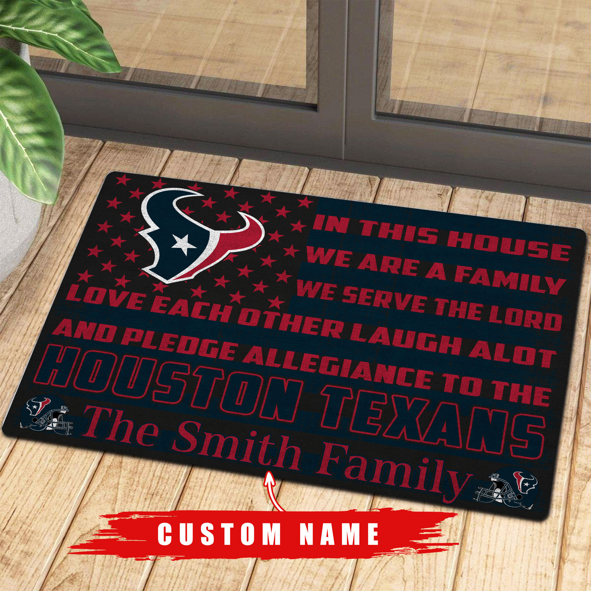 houston texans personalized doormat bg296 flpgi