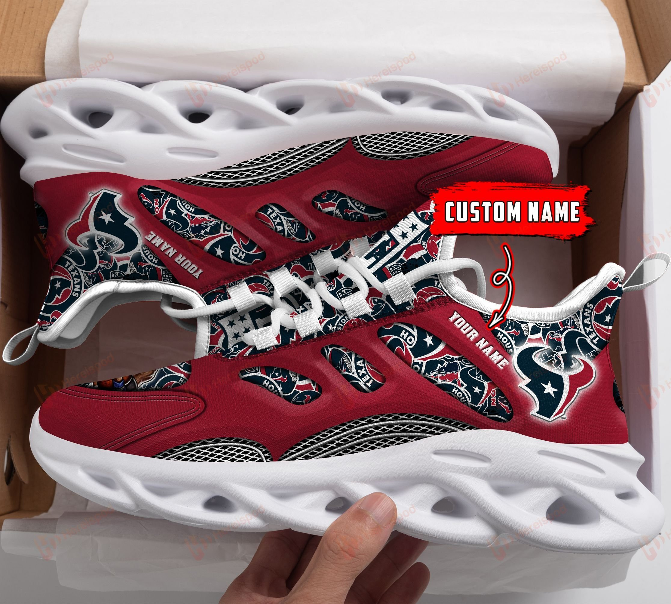 houston texans personalized yezy running sneakers 192 rkm2z
