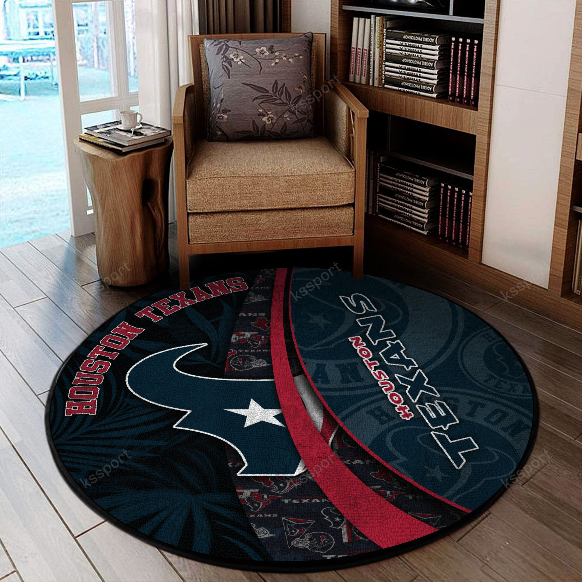 houston texans round rug 132 abdwg
