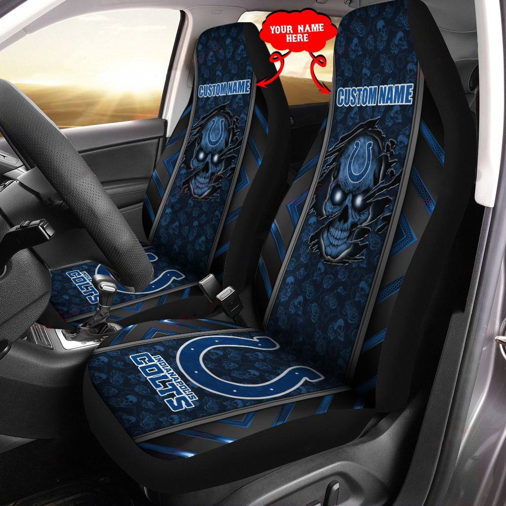indianapolis colts personalized car seat covers bg451 zcddl