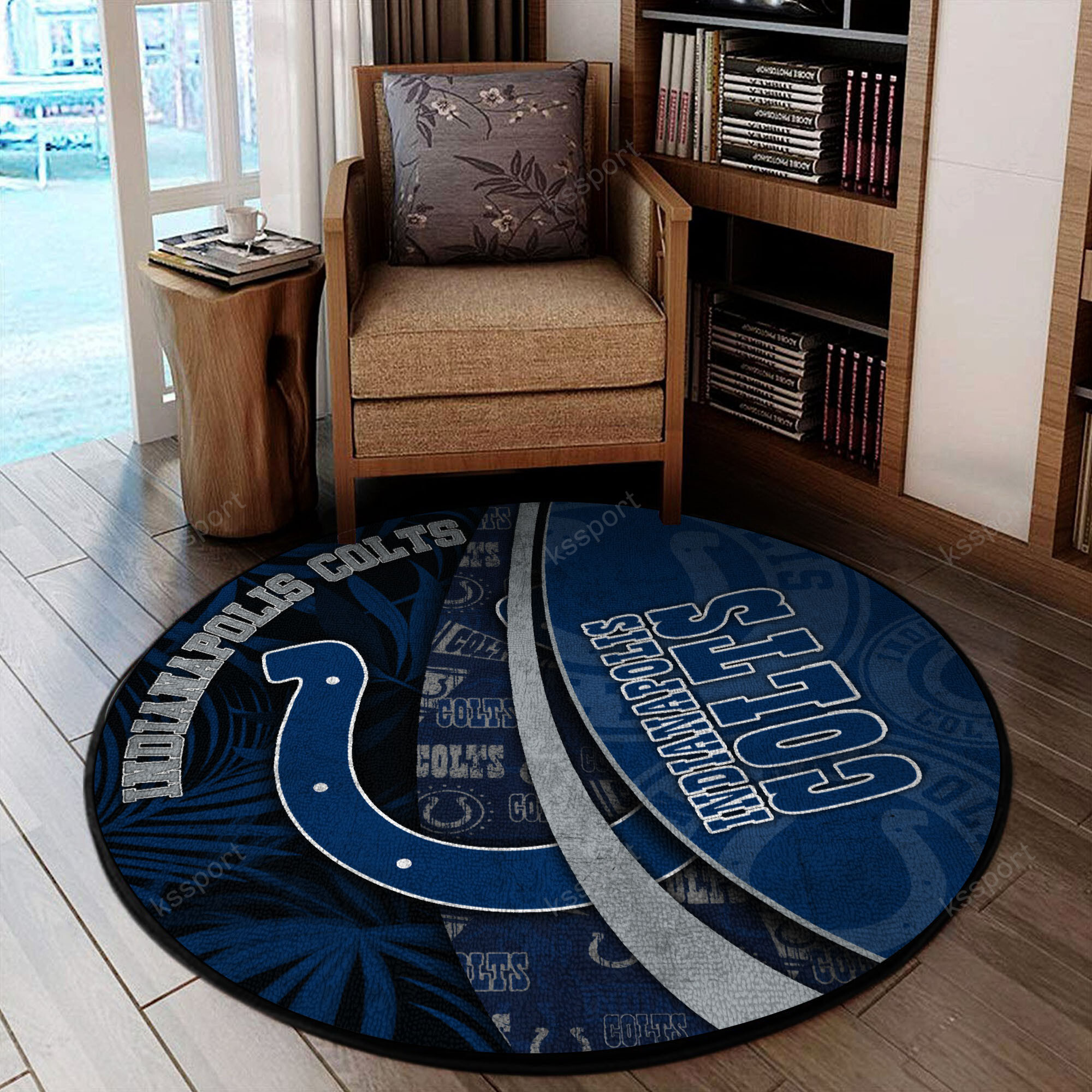 indianapolis colts round rug 133 qjc9j