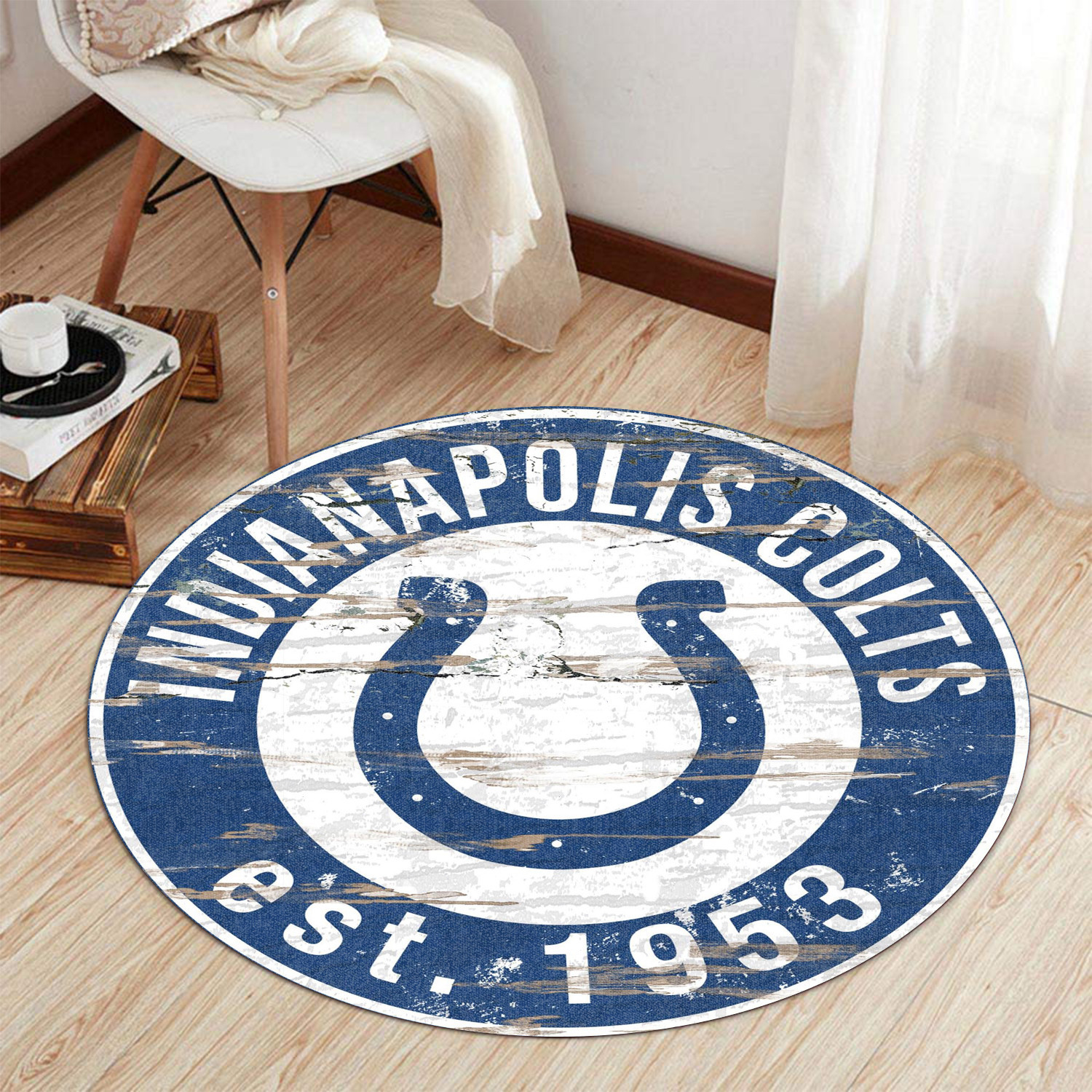 indianapolis colts round rug 179 hqoxn