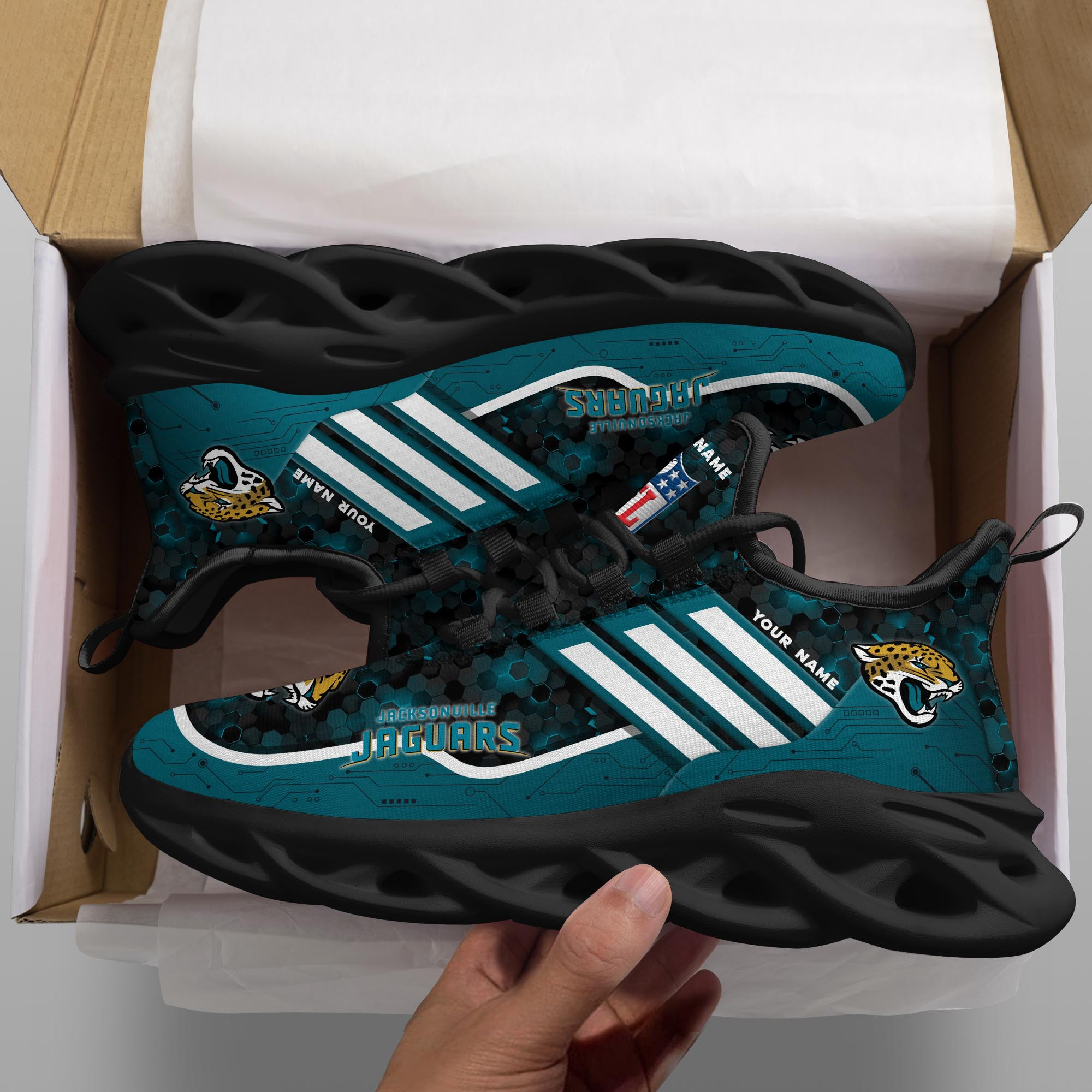 jacksonville jaguars personalized yezy running sneakers spd653 a9k8i