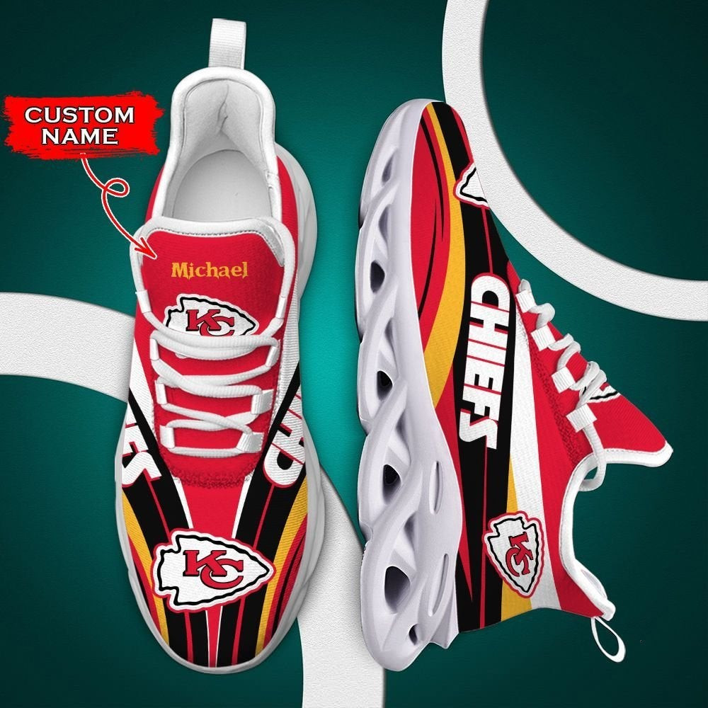kansas city chiefs max soul clunky sneakers shoes luxury nfl custom name 89fm7