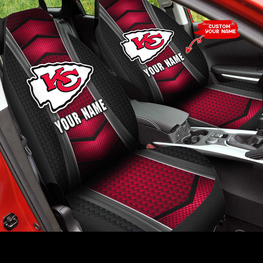 kansas city chiefs personalized car seat covers bg360 72cyo