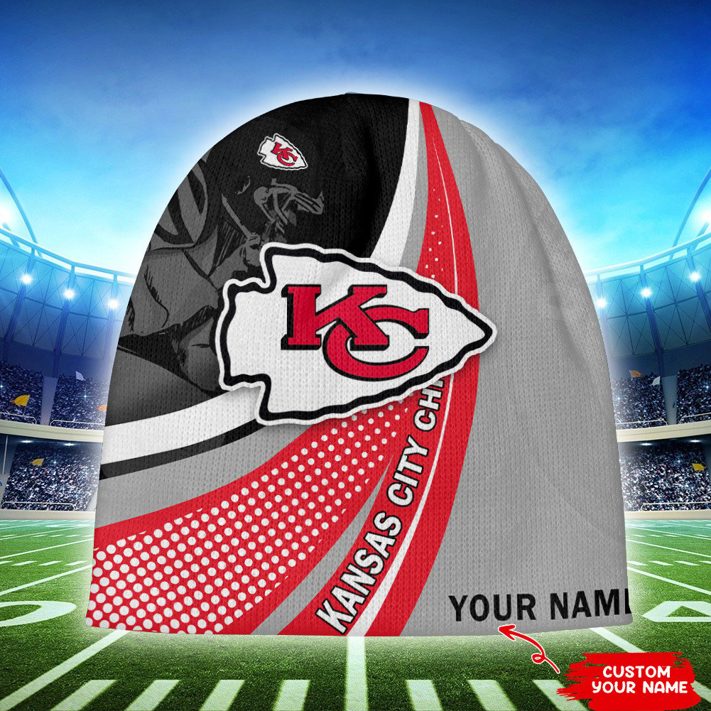 kansas city chiefs personalized wool beanie 136 y8v2a