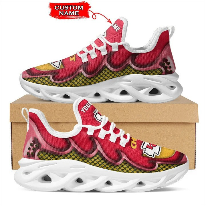 kansas city chiefs personalized yezy running sneakers bg403 4a2zw