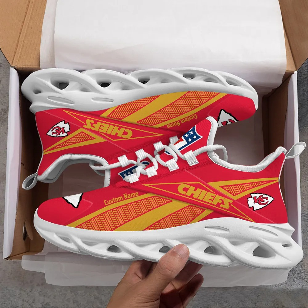 kansas city chiefs personalized yezy running sneakers spd528 kjci2