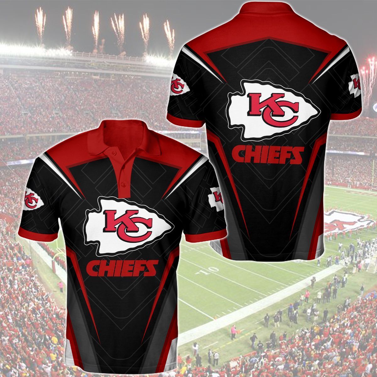kansas city chiefs polo t shirt 005 q96wk