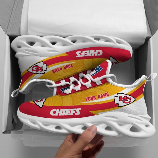 kansas city chiefs white max soul shoes custom your name sports gift for fan sport gifts ehivm 53410 mbght