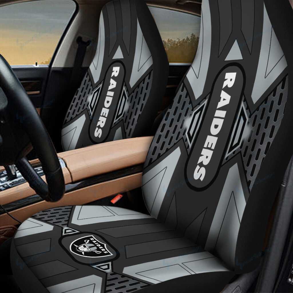 las vegas raiders car seat covers bg23 m6soa