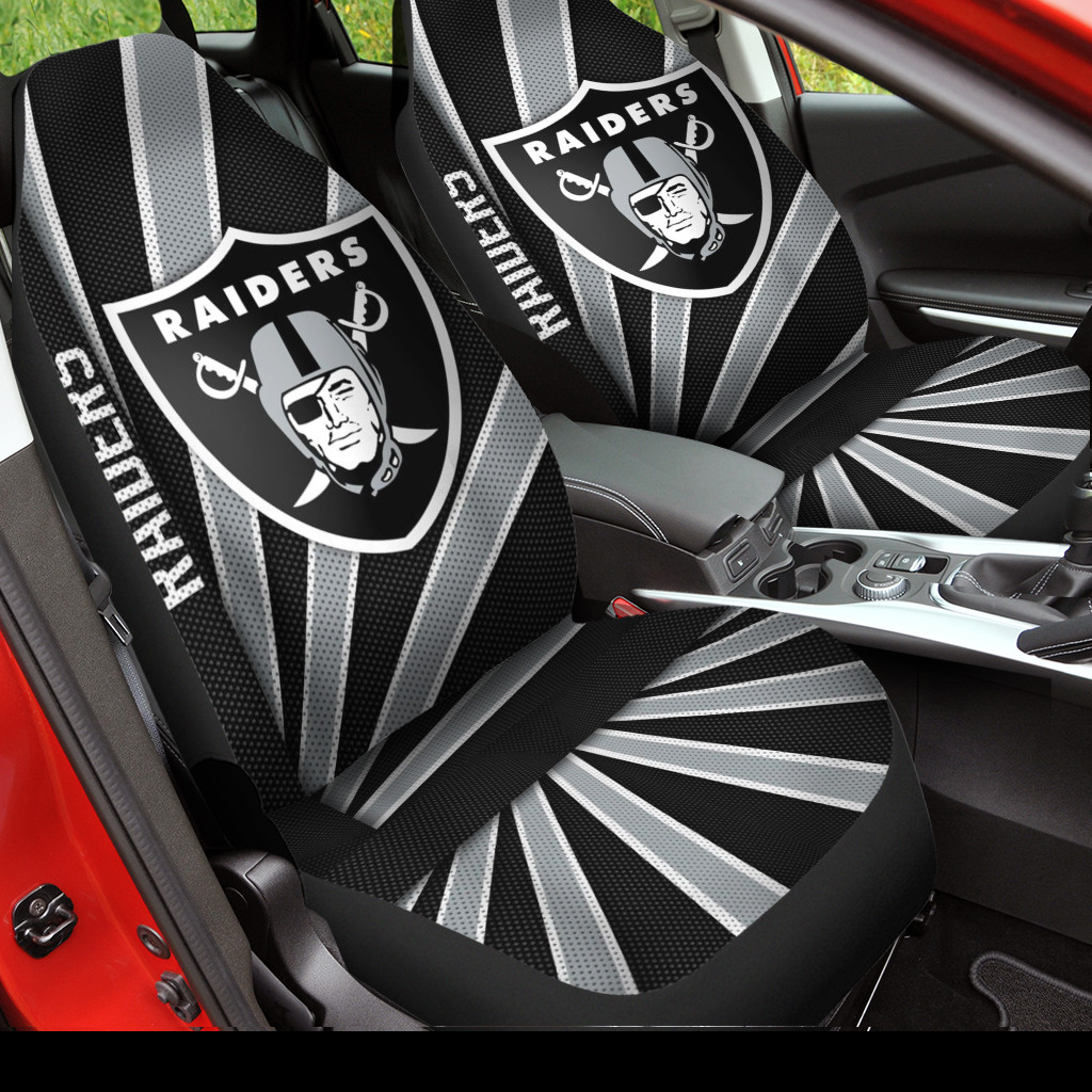 las vegas raiders car seat covers bg416 fep5p