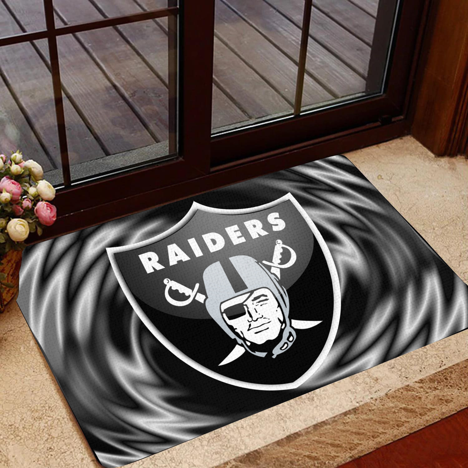 las vegas raiders doormat bg274 4gzst
