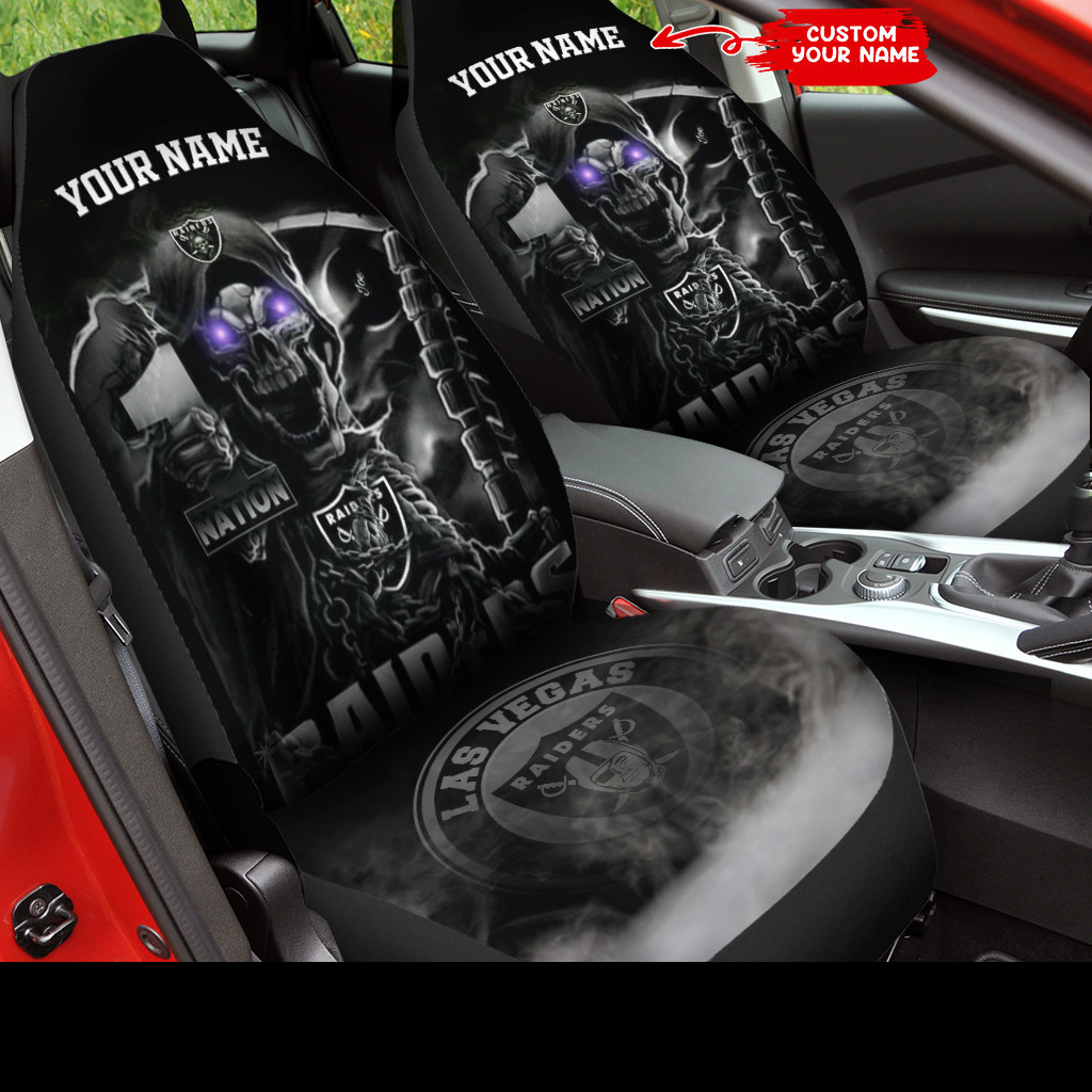 las vegas raiders personalized car seat covers bg152 n5aco