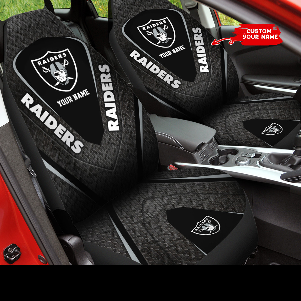 las vegas raiders personalized car seat covers bg232 enzda