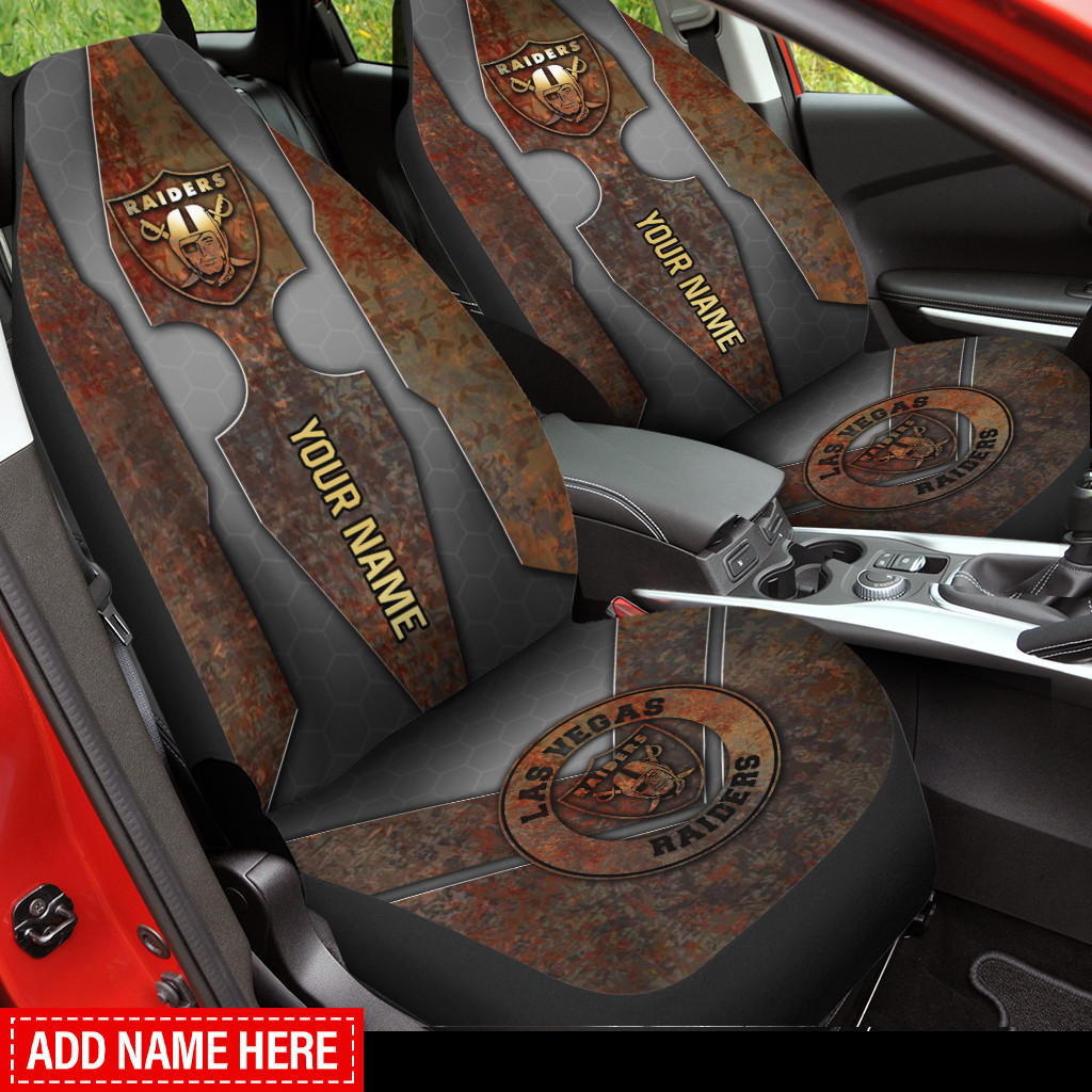las vegas raiders personalized car seat covers bg285 6sz09