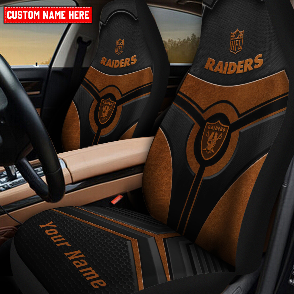 las vegas raiders personalized car seat covers bg346 7knwv