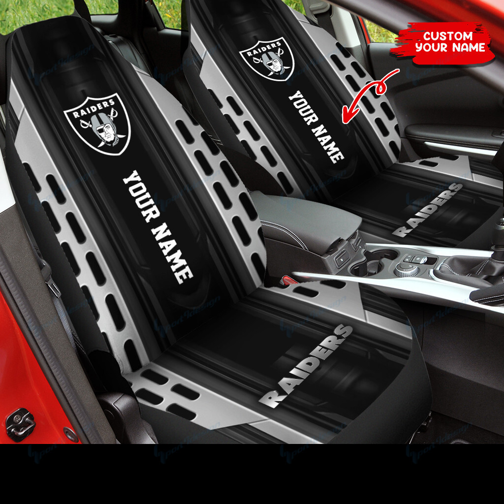 las vegas raiders personalized car seat covers bg74 cndnc