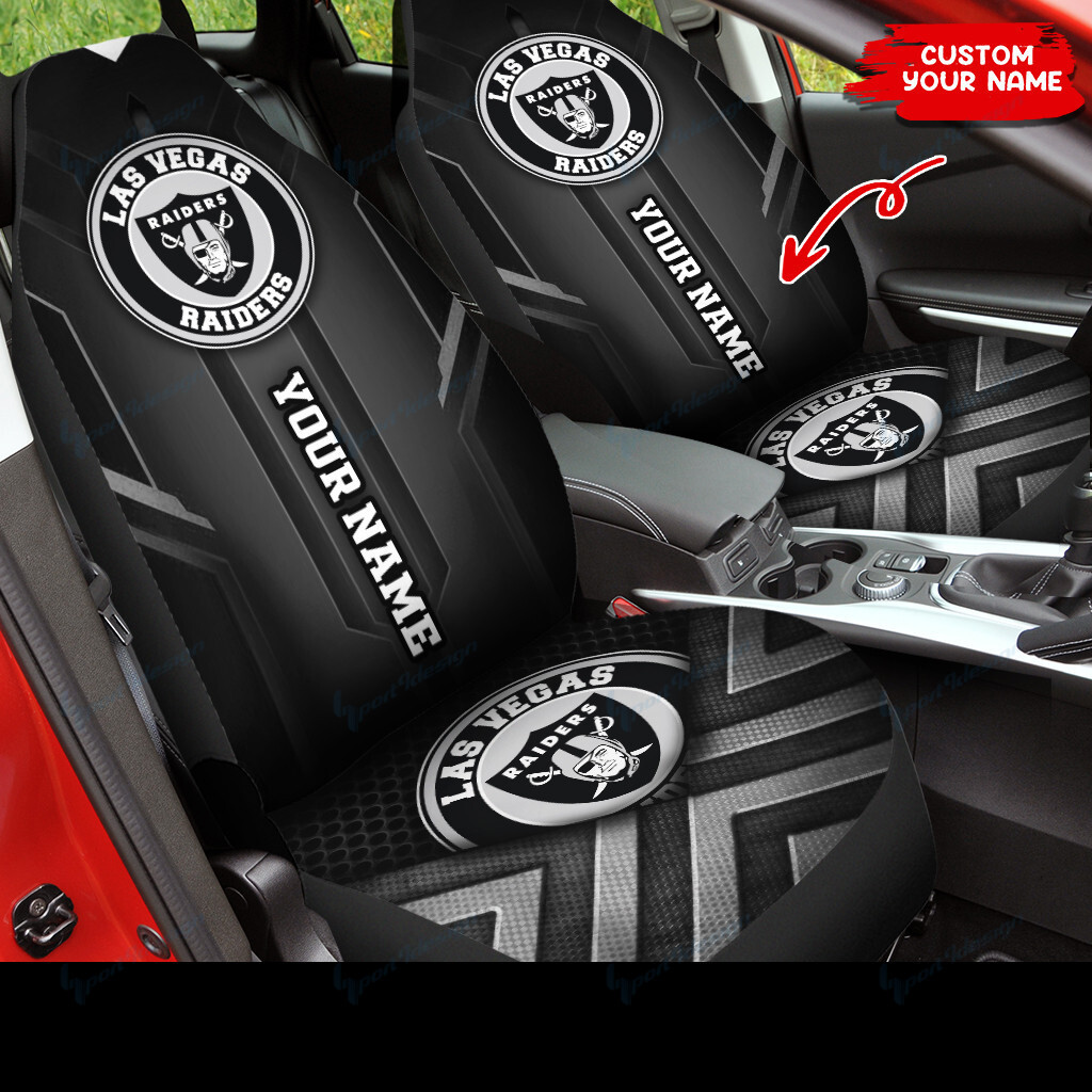 las vegas raiders personalized car seat covers bg90 a8knh