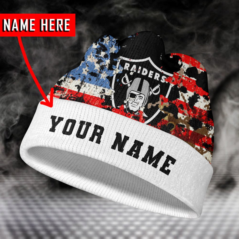 las vegas raiders personalized wool beanie 173 mhrfy