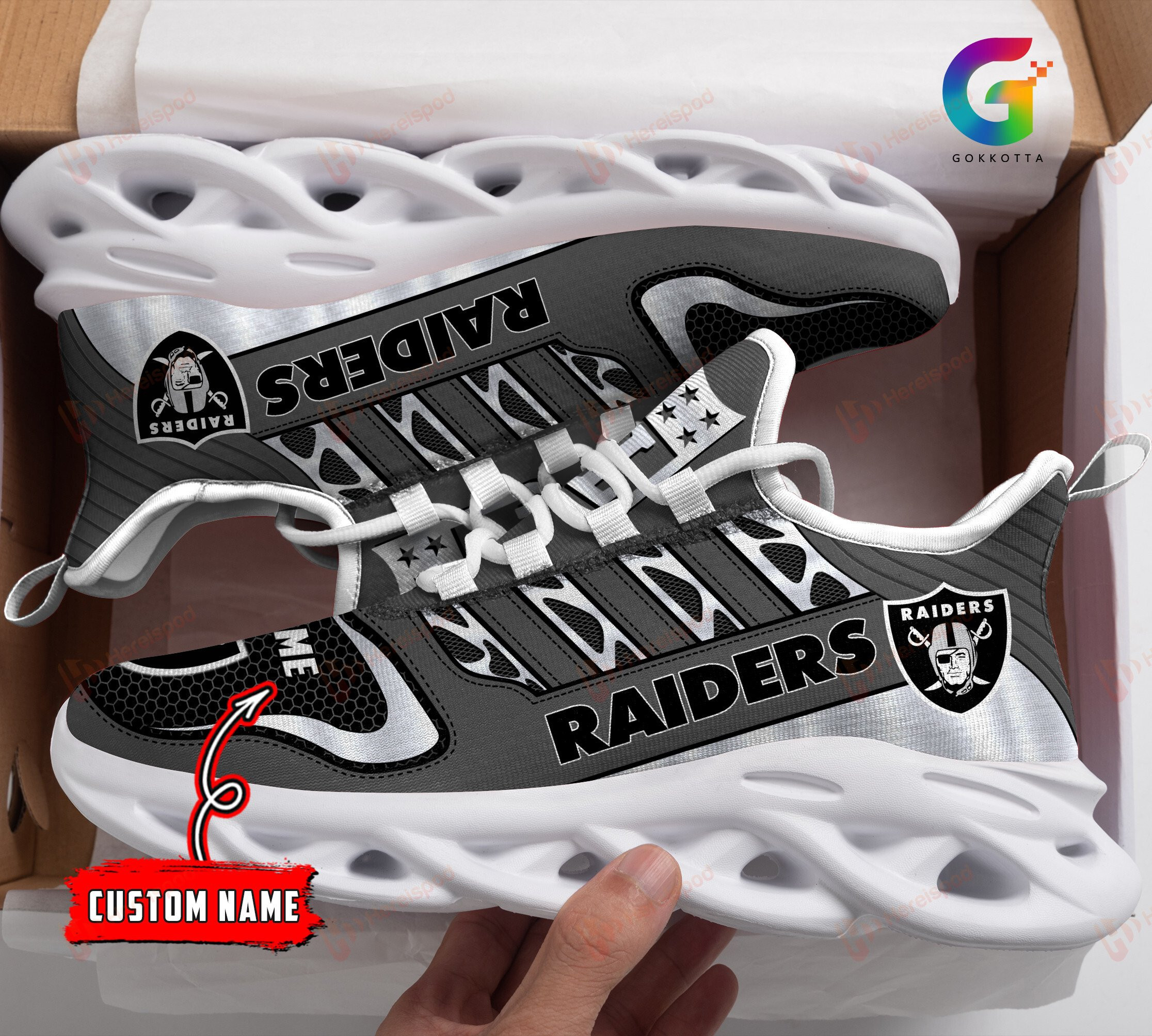las vegas raiders personalized yezy running sneakers 230 hmomr