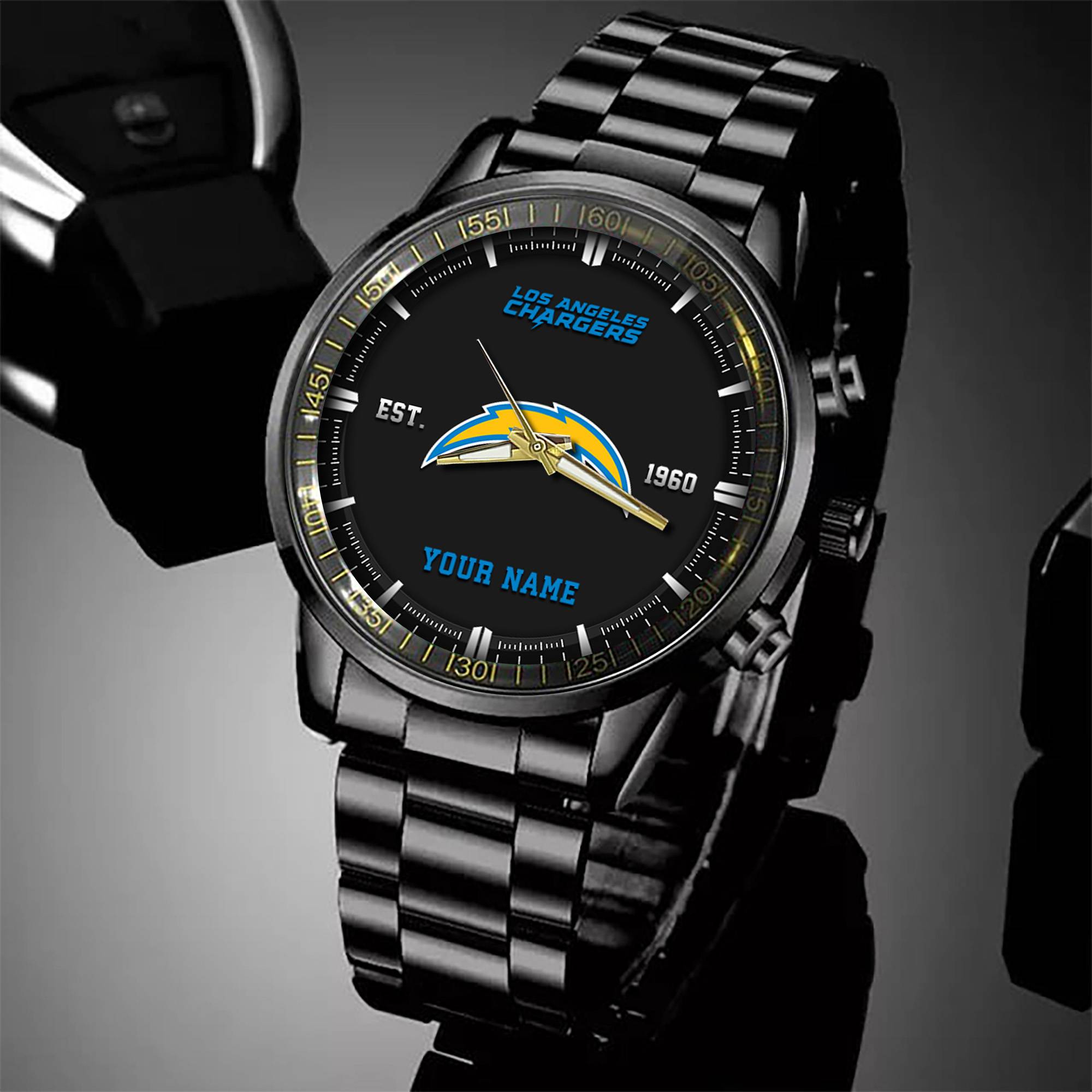 los angeles chargers black fashion watch custom your name sport black fashion watch football fan gifts black fashion watch custom your name sport black fashion watch football fan gifts ehivm 57648 s2jhj