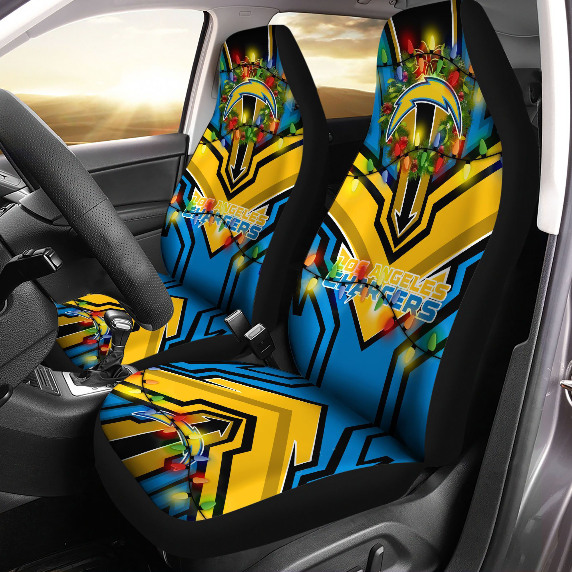 los angeles chargers car seat covers bg134 hvjkd