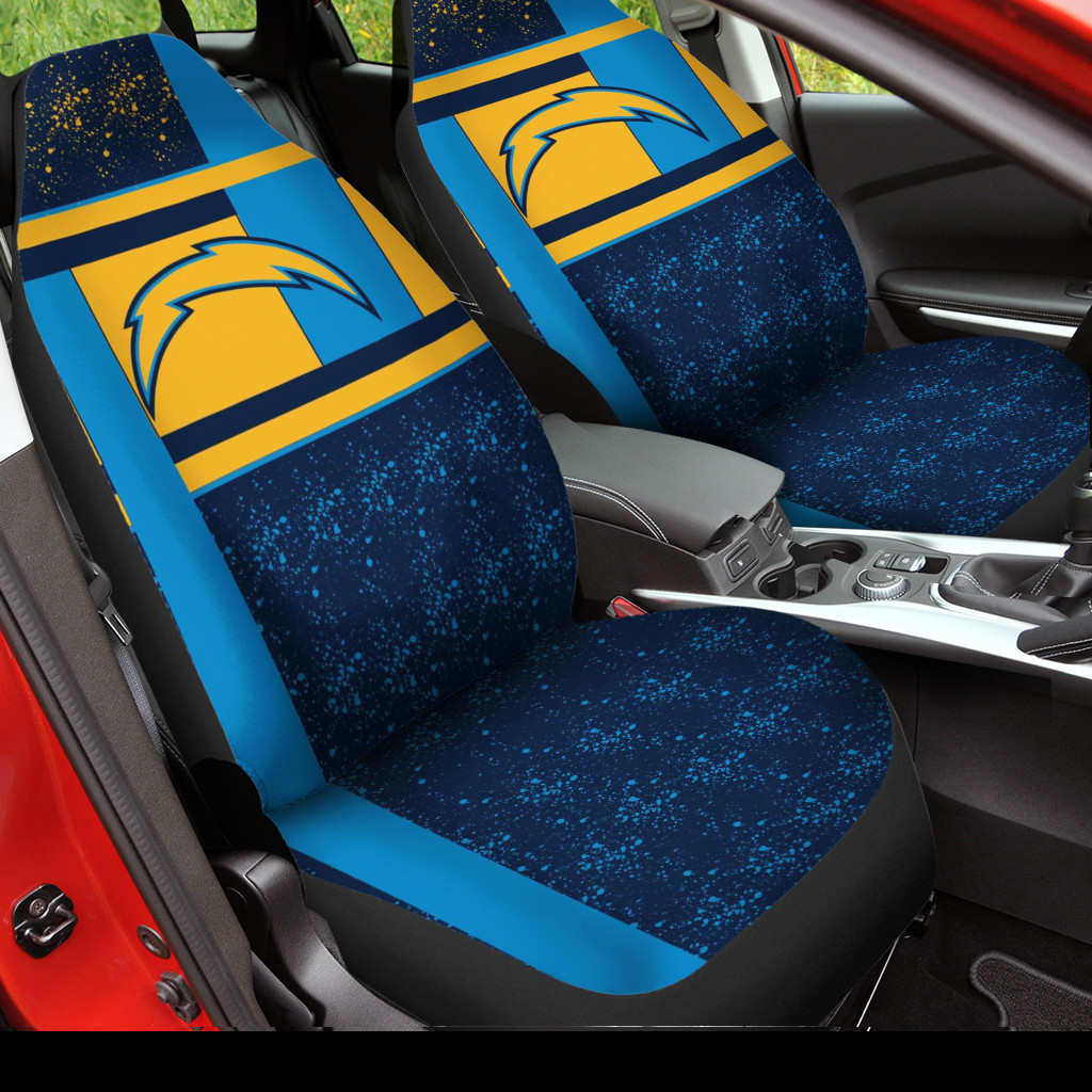 los angeles chargers car seat covers bg414 prdzj