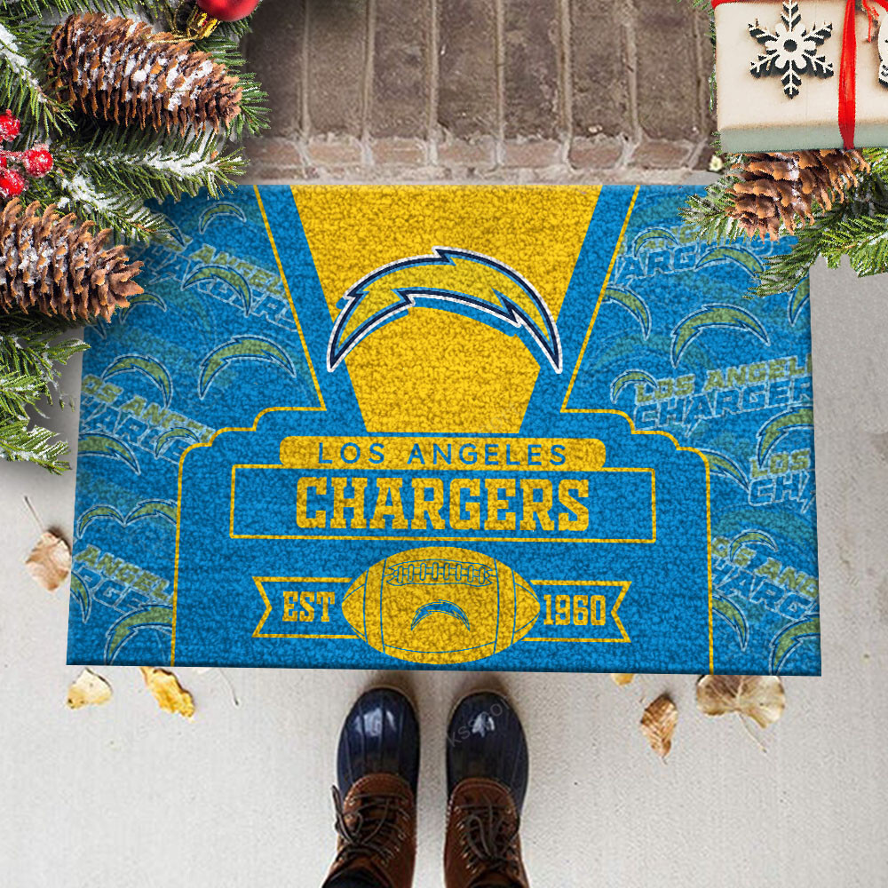 los angeles chargers doormat bg170 i4bwh