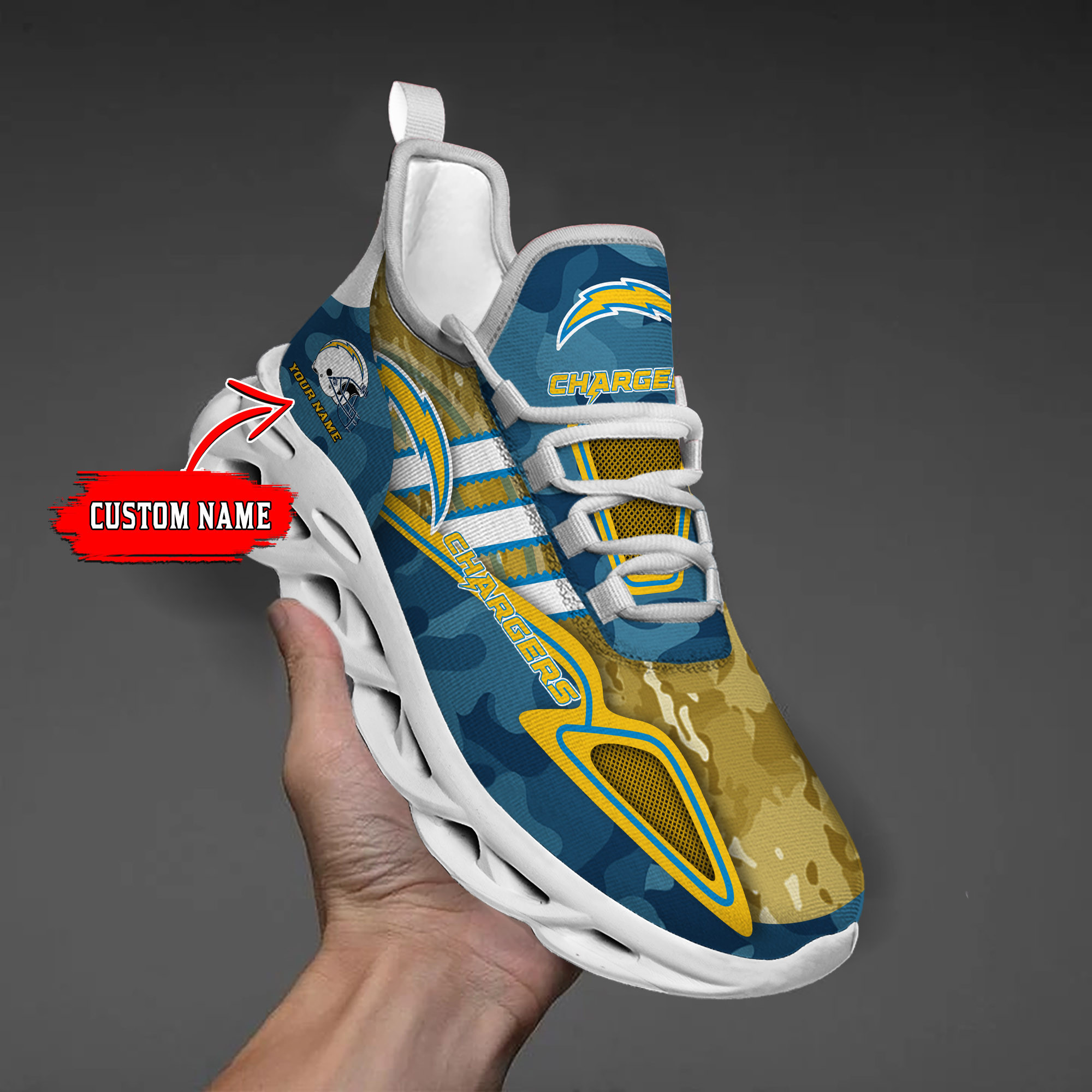 los angeles chargers personalized yezy running sneakers bb258 qskqo