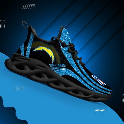 los angeles chargers personalized yezy running sneakers bg858 hhlsx