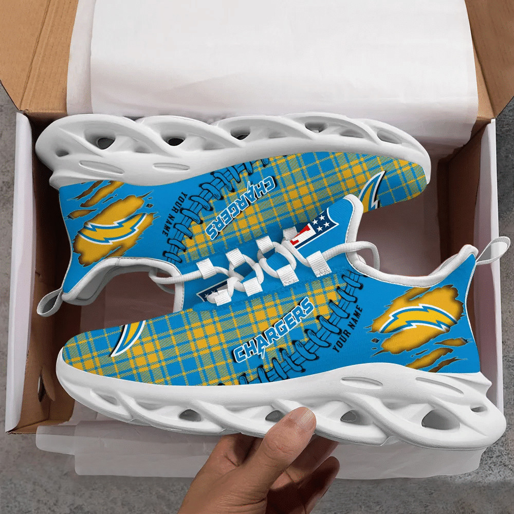 los angeles chargers personalized yezy running sneakers spd292 ma2ut