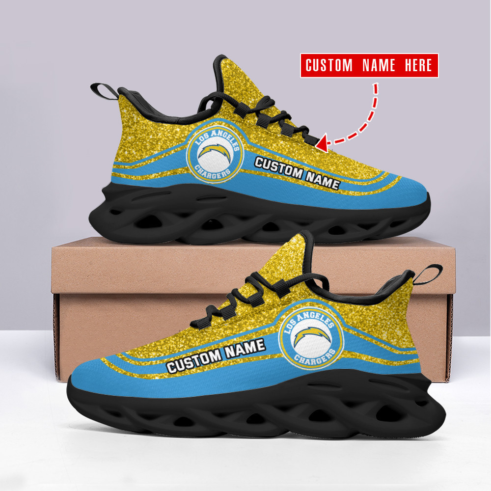 los angeles chargers personalized yezy running sneakers spd331 btb90