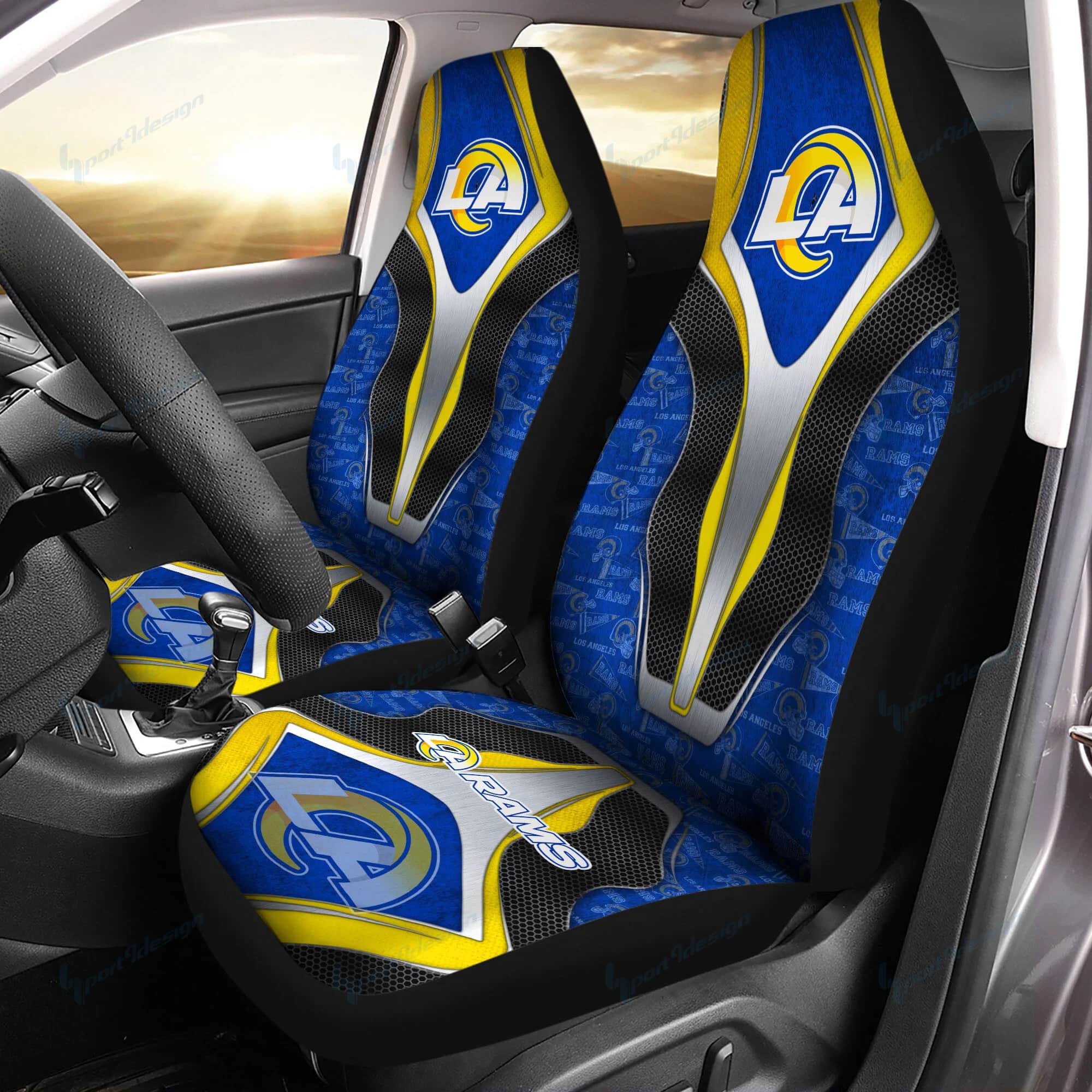 los angeles rams car seat covers bg41 6tsan