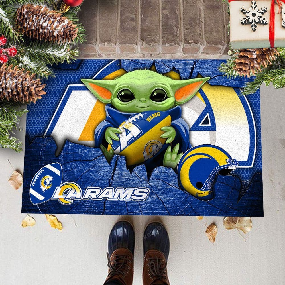 los angeles rams doormat bg147 gkr75